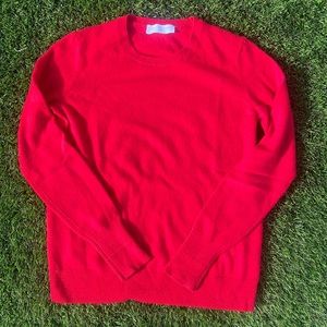 Everlane Crew Neck Cashmere Sweater - Red - Sz XS